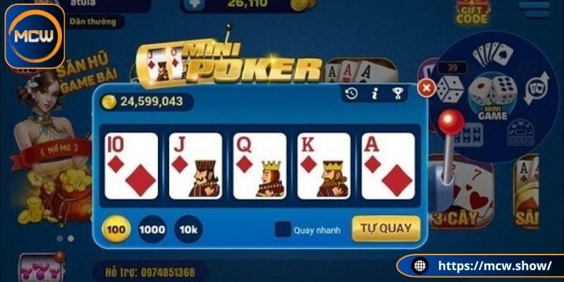 Luật chơi mini poker cho tân thủ